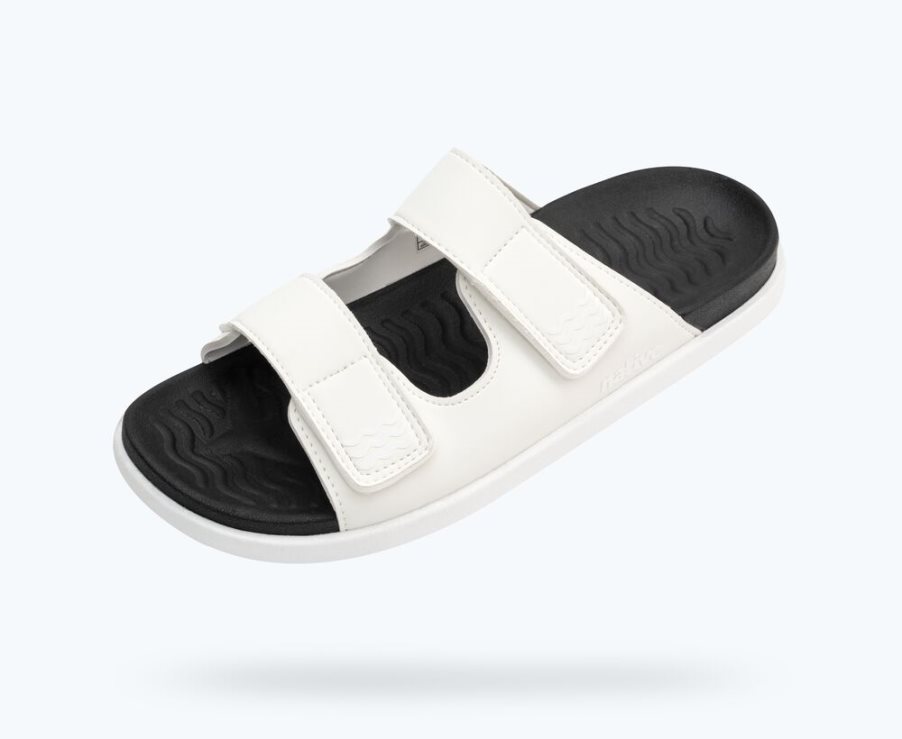 Native Frankie Sugarlite Sandalen Damen Weiß Schwarz | FENMWF317