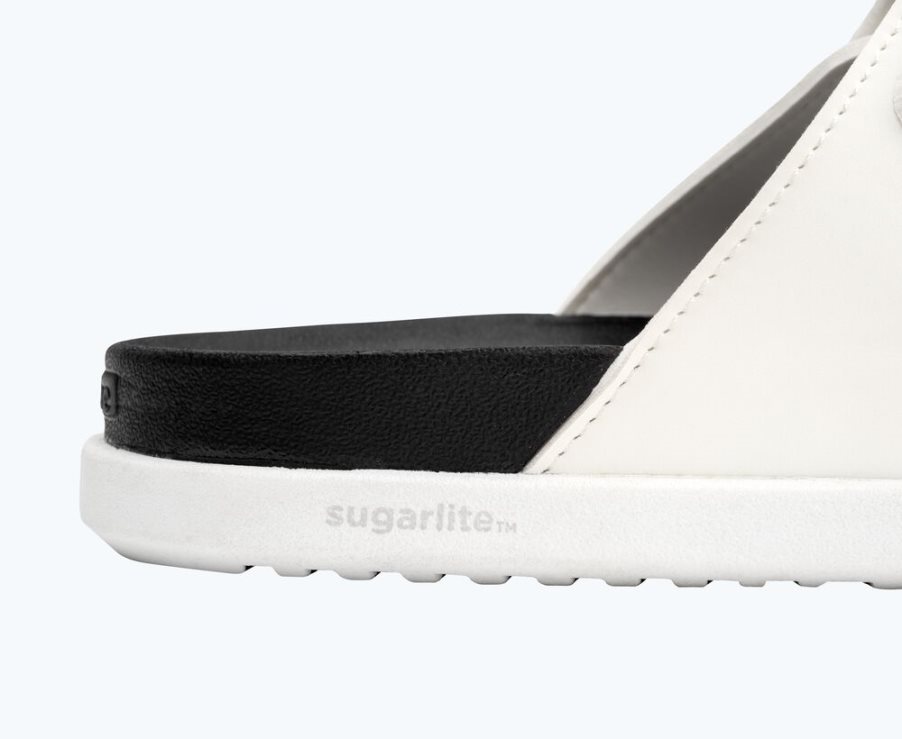 Native Frankie Sugarlite Sandalen Damen Weiß Schwarz | FENMWF317