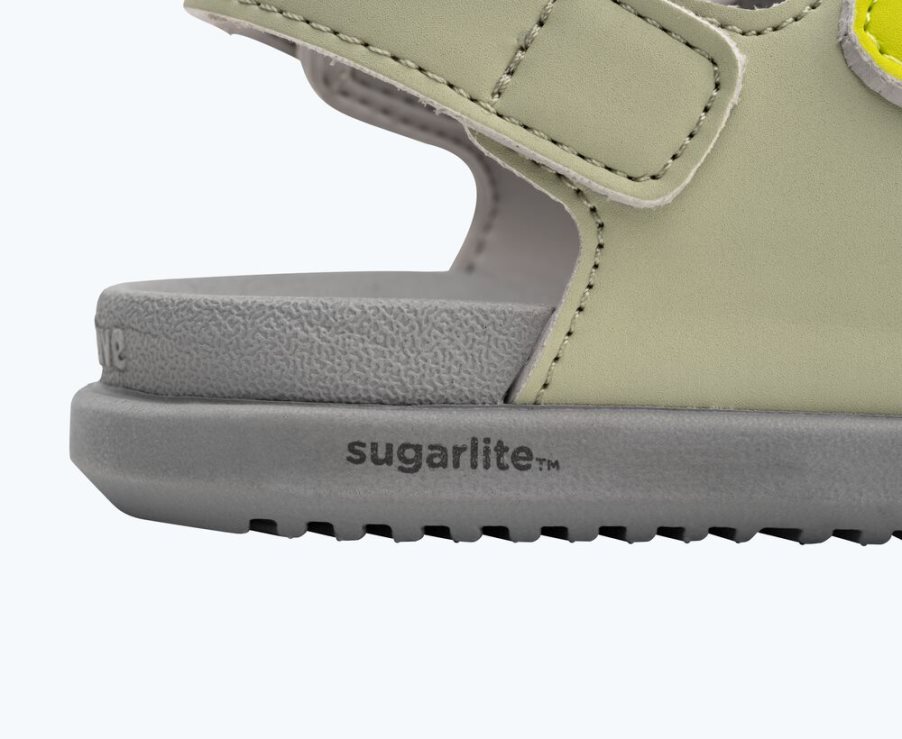 Native Frankie Sugarlite Sandalen Jungen Mintfarben Gelb Orange | KN3EIC781