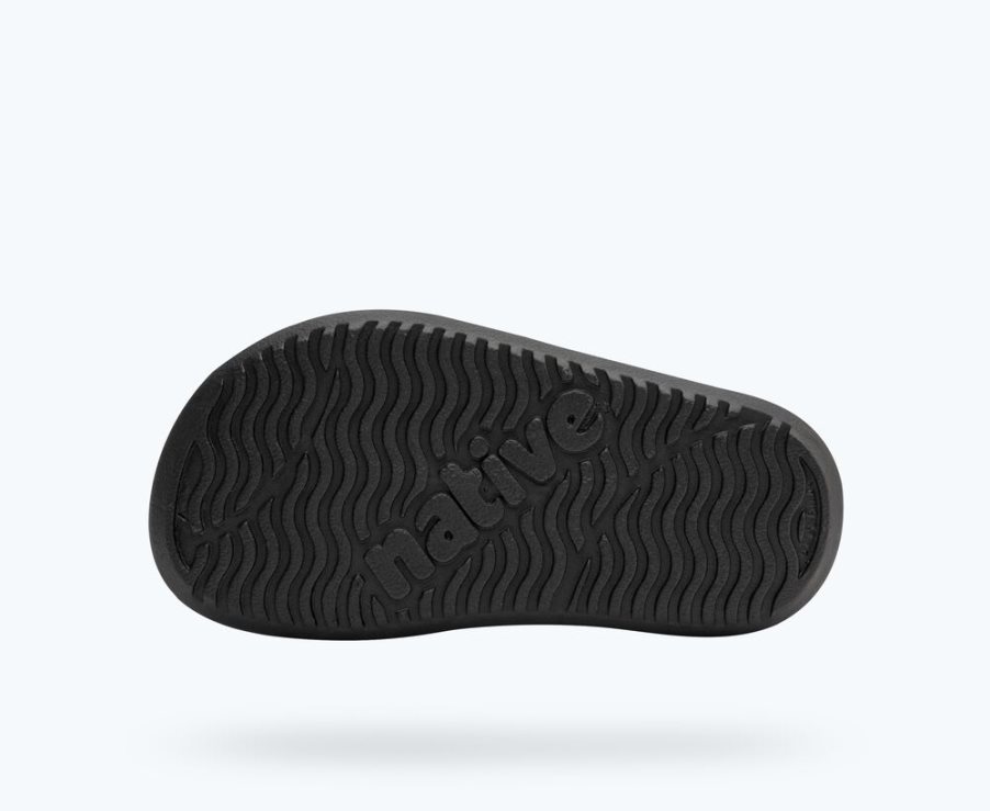 Native Frankie Sugarlite Sandalen Jungen Schwarz | UZQ3I8C43