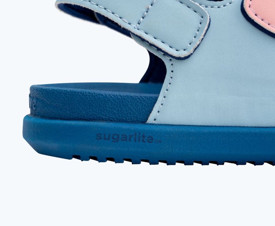Native Frankie Sugarlite Sandalen Mädchen Blau Gelb Rosa | HEDIK4230