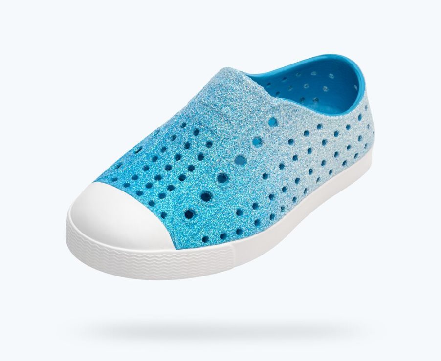 Native Jefferson Bling Schuhe Jungen Blau | JUOMG7C39