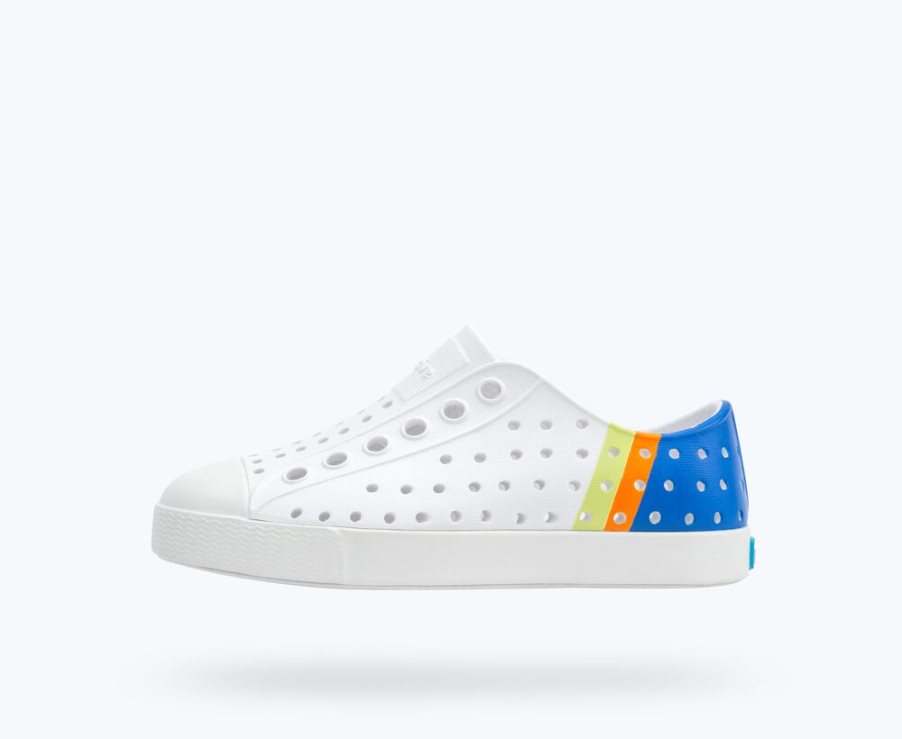 Native Jefferson Sugarlite Block Schuhe Mädchen Weiß Mehrfarbig | O2TL3912C